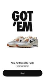 Nike air max 90 patta waves particle grey coconut milk 43, Kleding | Heren, Schoenen, Nike air max, Overige kleuren, Nieuw, Ophalen of Verzenden