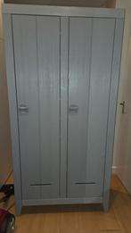 Grijze Houten Locker Kast - WOOOD - H195xB95xD44cm, Huis en Inrichting, Kasten | Kledingkasten, Ophalen, Met deur(en), Lockerstijl