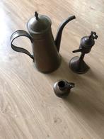 Oude koperen koffiekan en olielamp, Ophalen, Koper