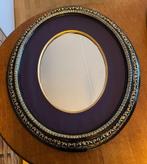 Spiegel paars goud vintage, Ophalen of Verzenden, Ovaal, 50 tot 100 cm, Minder dan 100 cm