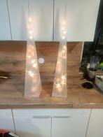 2 kerstverlichting bewegende sterren., Ophalen, Gebruikt, Minder dan 50 cm