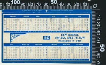 Sticker: Prima - Jaarkalender 1983 - Uden beschikbaar voor biedingen