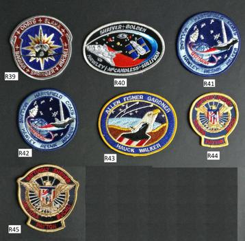 7 schitterende Space Shuttle Discovery patches beschikbaar voor biedingen