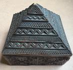 Fraaie oude houten doos, Nepal of Tibet, Antiek en Kunst, Kunst | Niet-Westerse kunst, Ophalen of Verzenden