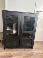 Vitrine kast van ikea met waterschade bovenblad, Ophalen, 25 tot 50 cm, 50 tot 100 cm, 100 tot 150 cm