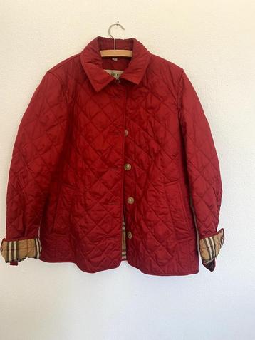 Luxe rode Burberry damesjas – maat Kinder XL / volwassenen X beschikbaar voor biedingen