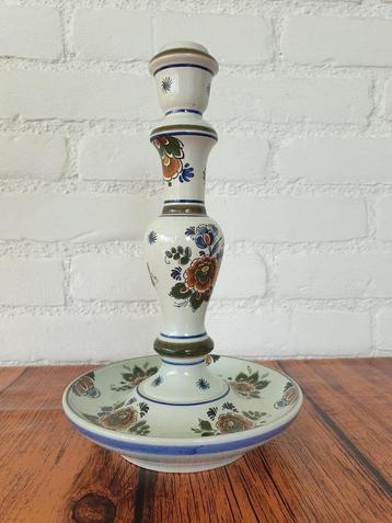  Mooie Delfts polychrome kaarsenstandaard beschikbaar voor biedingen