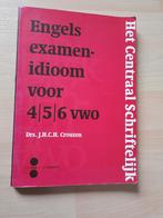 ENGELS EXAMENIDIOOM VOOR 4 / 5 / 6 VWO Crouzen HET CENTRAAL, Boeken, Schoolboeken, Ophalen of Verzenden, Gelezen, Overige niveaus