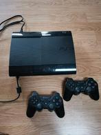 Ps3 slim + 12 spellen, waaronder GTA 5, Fifa, GT6 en COD, Met games, Met 2 controllers, Ophalen of Verzenden, Zo goed als nieuw