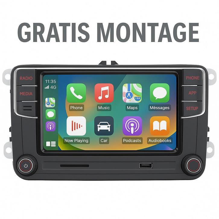 Carplay Volkswagen RCD330 RCD360 autoradio bluetooth usb sd, Auto diversen, Autoradio's, Nieuw, Ophalen of Verzenden