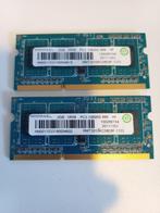 So-dimm 2x 2 gb pc3, Computers en Software, Ophalen, Zo goed als nieuw, DDR3, Laptop
