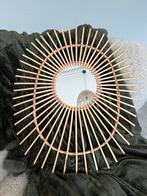 Bohemian Ibiza spiegel - rotan rattan., Minder dan 50 cm, Verzenden, Zo goed als nieuw, Minder dan 100 cm