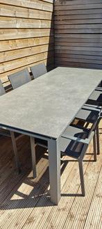Tuinmeubel set, Tuin en Terras, Ophalen, 6 zitplaatsen, Aluminium, Zo goed als nieuw