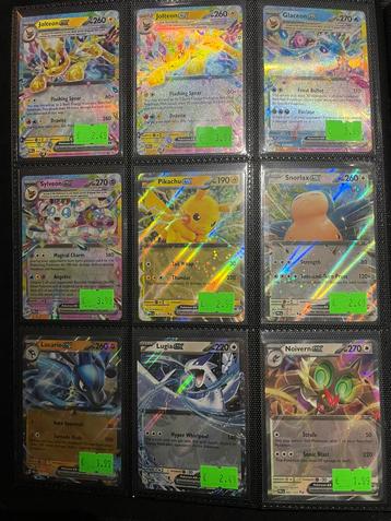 Prismatic Evolutions Hits Pokemon Kaarten beschikbaar voor biedingen