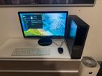 Desktop PC + Monitor, Computers en Software, Desktop Pc's, Ophalen of Verzenden, Zo goed als nieuw