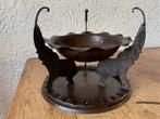 Metalen Arts Crafts Antieke Olifanten Schaal Goberg, Ophalen of Verzenden