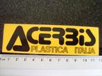 sticker Acerbis plastica italia logo, Verzenden, Zo goed als nieuw, Bedrijf of Vereniging