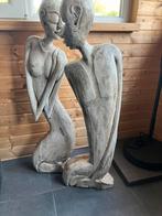 Set Afrikaanse beelden, Antiek en Kunst, Kunst | Beelden en Houtsnijwerken, Ophalen
