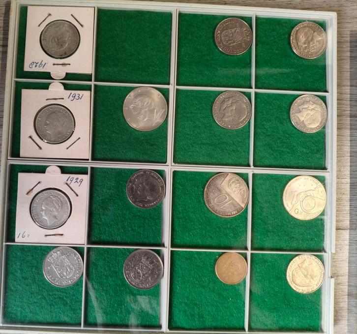 Diverse Nederlandse munten collectie, Postzegels en Munten, Munten | Nederland, Losse munt, Overige waardes, Koningin Wilhelmina