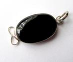 Opmerkelijke 925 zilver hanger met onyx, Ophalen, Zilver, Hanger, Met edelsteen