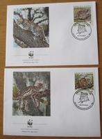 Ocelot en Margay, serie WWF FDC's, El Salvador, 1988, Verzenden, Gestempeld, Dier of Natuur