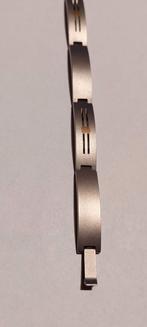 Jacob Janssens titanium armband met 18k goud, Ophalen of Verzenden, Zo goed als nieuw, Grijs, Goud