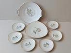 Aardewerk serveerset, Jaren 60 Schalenset/petit four/gebak., Overige typen, Ophalen of Verzenden, Zo goed als nieuw, Overige stijlen