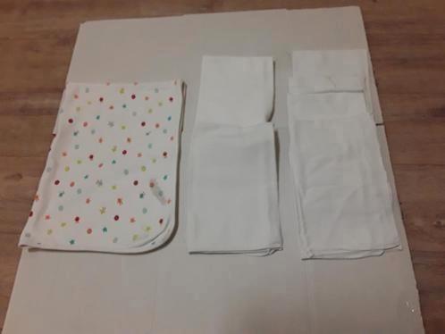 wiegdekentje onderleggers ,ledikanthoeslaken kleding maat68, Kinderen en Baby's, Kinderkamer | Beddengoed, Zo goed als nieuw, Deken of Dekbed