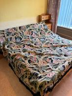 Mooie vintage kelim, geweven stof met bloemen en franjes, Ophalen of Verzenden