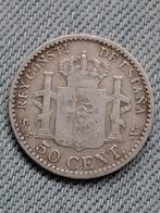 Spanje 50 Centimos 1904 SM V Alfonso XIII  - Zilver, Verzenden, Overige landen, Losse munt, Zilver
