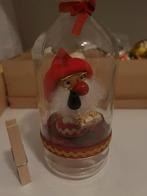 Houten Kurt Adler kerstman in glazen fles met wiebel hoofd, Diversen, Kerst, Ophalen of Verzenden, Zo goed als nieuw