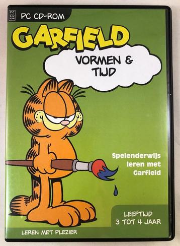 PC CD-ROM Garfield - Vormen & tijd - Spelenderwijs leren beschikbaar voor biedingen