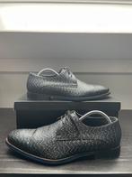 Floris van Bommel Blauwe Leren Veterschoenen - Maat 42.5, Blauw, Ophalen of Verzenden, Zo goed als nieuw, Veterschoenen