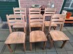 Set van 6 houten eetkamerstoelen, Ophalen