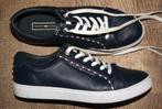 TOMMY HILFIGER ! Leren sneakers mt 40., Tommy Hilfiger, Blauw, Zo goed als nieuw, Sneakers of Gympen