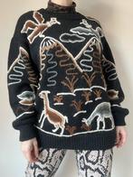 Vintage alpaca wol trui, L/XL. Boho bohemian peru oversized, Kleding | Dames, Truien en Vesten, Gedragen, Maat 42/44 (L), Vintage