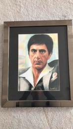 Kleuren kopie krijt tekening Al Pacino - Tony Montana, Tekening, Minder dan 50 cm, Ophalen of Verzenden, Zo goed als nieuw
