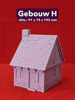3D Geprint Miniatuur Gebouw H – Detailrijk & Vol Sfeer, Ophalen of Verzenden, Nieuw, 1:50 of kleiner, Diorama