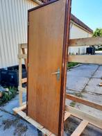 Stompe binnendeur met hardhouten kozijn, Doe-het-zelf en Verbouw, Deuren en Horren, Ophalen, Gebruikt, 80 tot 100 cm, Binnendeur
