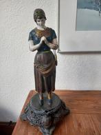 Antiek Beeld Biddende Vrouw, Ophalen of Verzenden