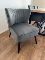 Nieuw: Luxe fauteuil velours grijs (Pronto Wonen), Nieuw, Grijs, Modern, Eén
