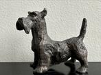 Antiek metalen fox hond beeldje 6.5/5.5 cm, Verzamelen, Beelden en Beeldjes, Gebruikt, Ophalen of Verzenden, Dier
