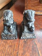 Set van 2 Chinese Foo Honden Beeldjes spek steen, Antiek en Kunst, Ophalen of Verzenden