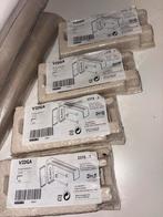 Ikea VERLÖNN Vitragegordijnen + VIDGA Wandbeslag - Nieuw, Huis en Inrichting, Ophalen, Nieuw, Beige, 200 cm of meer