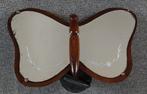 geslepen vlinder spiegel, Antiek en Kunst, Ophalen, Rechthoekig, Minder dan 50 cm