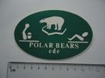 sticker Polar bears ede waterpolo zwemmen club retro, Verzamelen, Stickers, Overige typen, Zo goed als nieuw, Verzenden