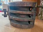Zware, grote, houten katrol, antiek, Antiek en Kunst, Ophalen