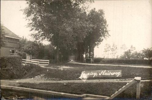 Friesland - Sluisweg - Fotokaart - Wijnjeterp ?, Verzamelen, Ansichtkaarten | Nederland, Ongelopen, Friesland, Voor 1920, Ophalen of Verzenden