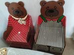 twee beren stoeltjes, Ophalen of Verzenden, Gebruikt, Hout, Twee