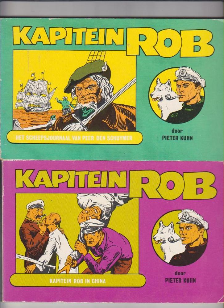 Kapitein Rob, Pieter Kuhn, Boeken deel 2,4,5,6, Skarabee, Boeken, Stripboeken, Zo goed als nieuw, Meerdere stripboeken, Ophalen of Verzenden